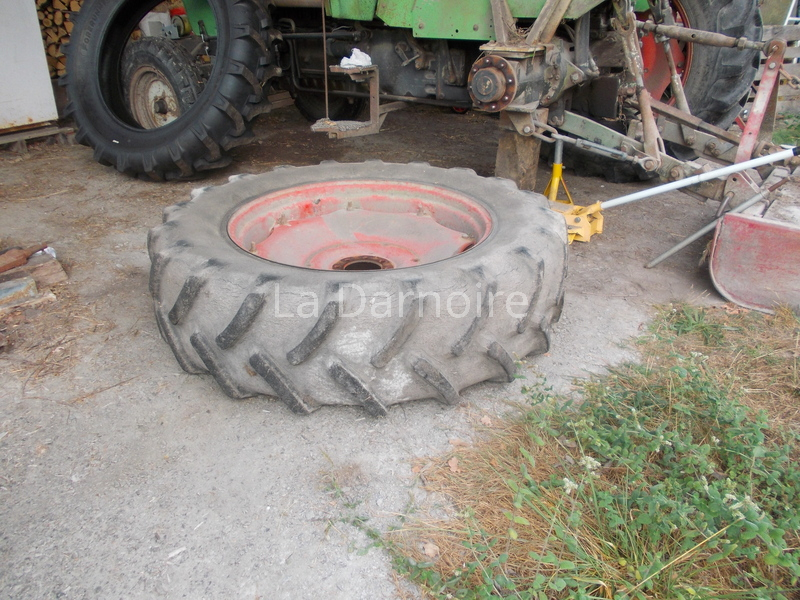 Wheel is removed
