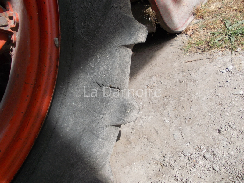 Old perished tyre